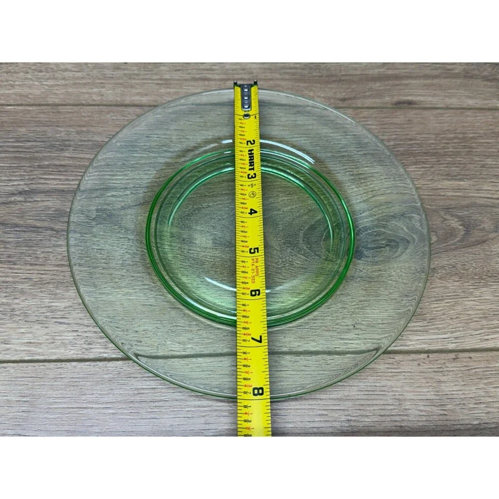 Green Depression Uranium Vaseline Glass 8
